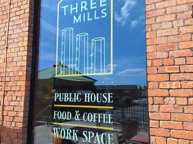 Three Mills Beer & Ale House window